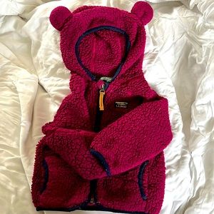 LLBean toddler fleece in purple sz 6-12 months GUC